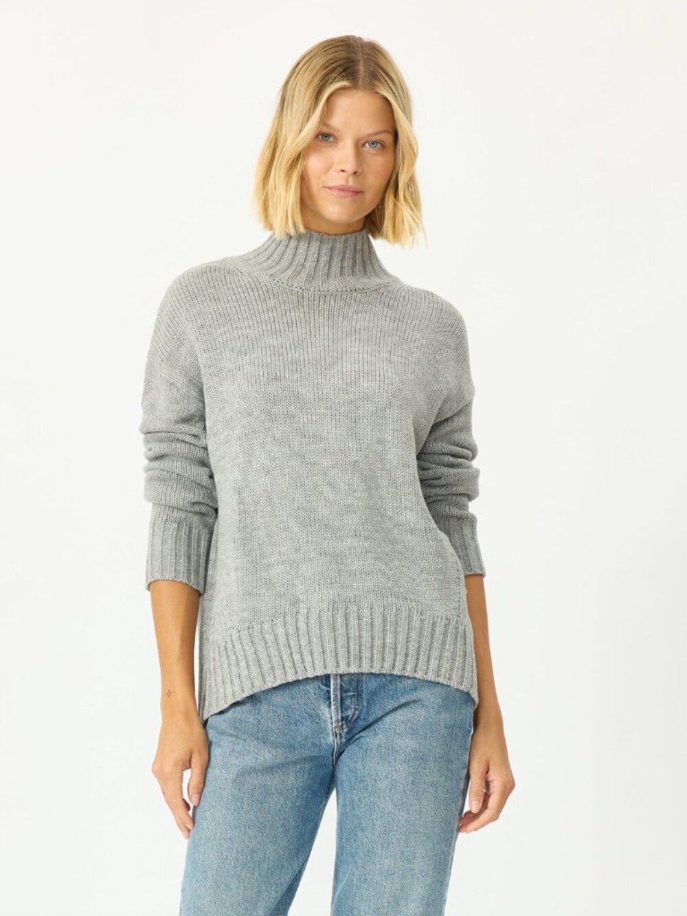 Stitches + Stripes Sola Turtleneck, XS, in heather gray